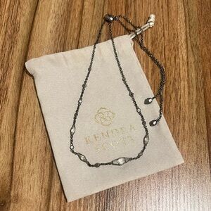 Kendra Scott Debra Adjustable Choker Necklace - Gunmetal